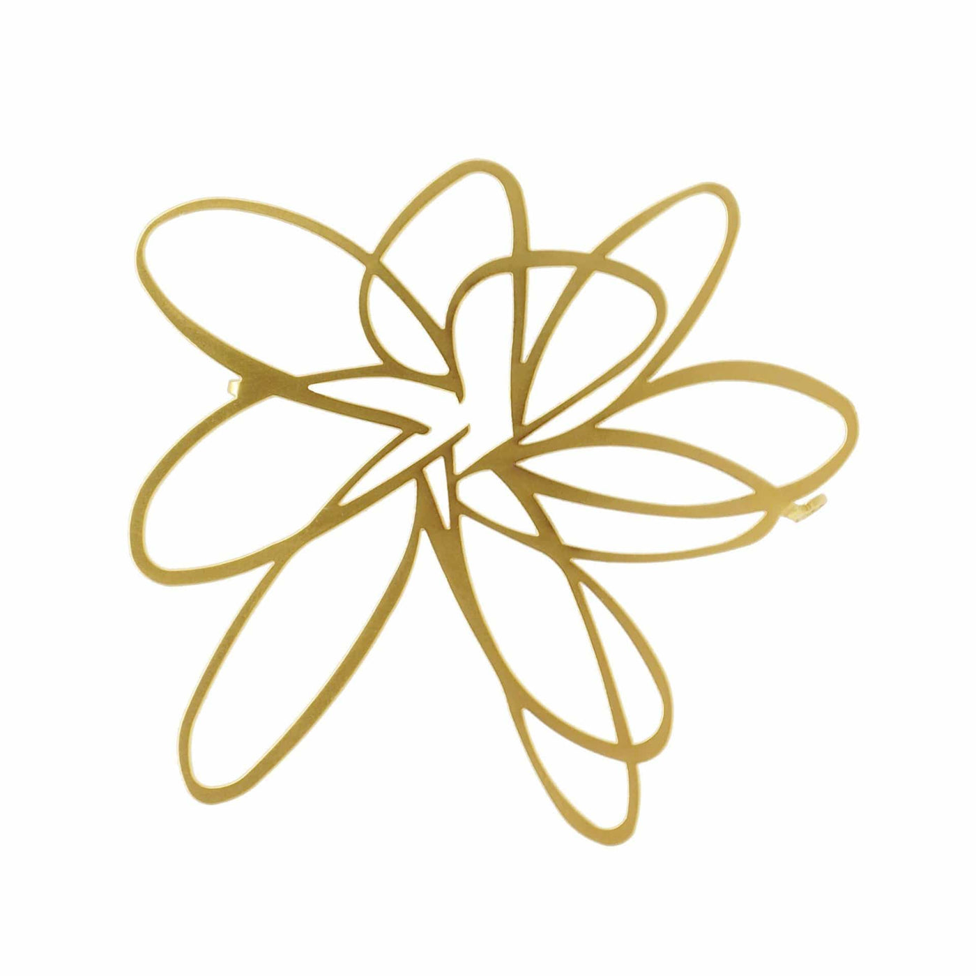 Flower Brooch - 22ct Matt Gold Plate - inSync design