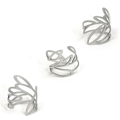 Reed Ring - Raw Stainless Steel - inSync design