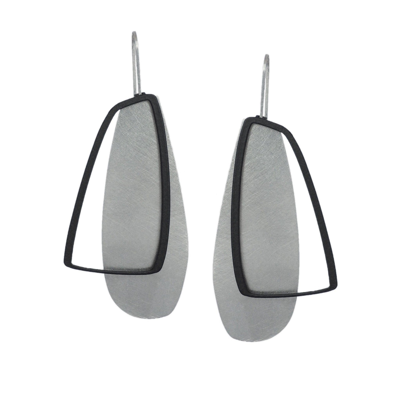 X2 Large Solid Earrings - Raw/ Black - inSync design
