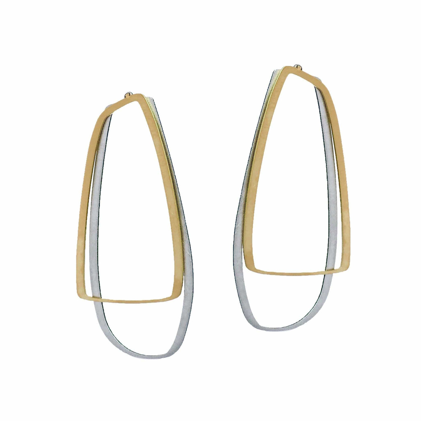 X2 Large Stud Earrings - Gold/ Black - inSync design