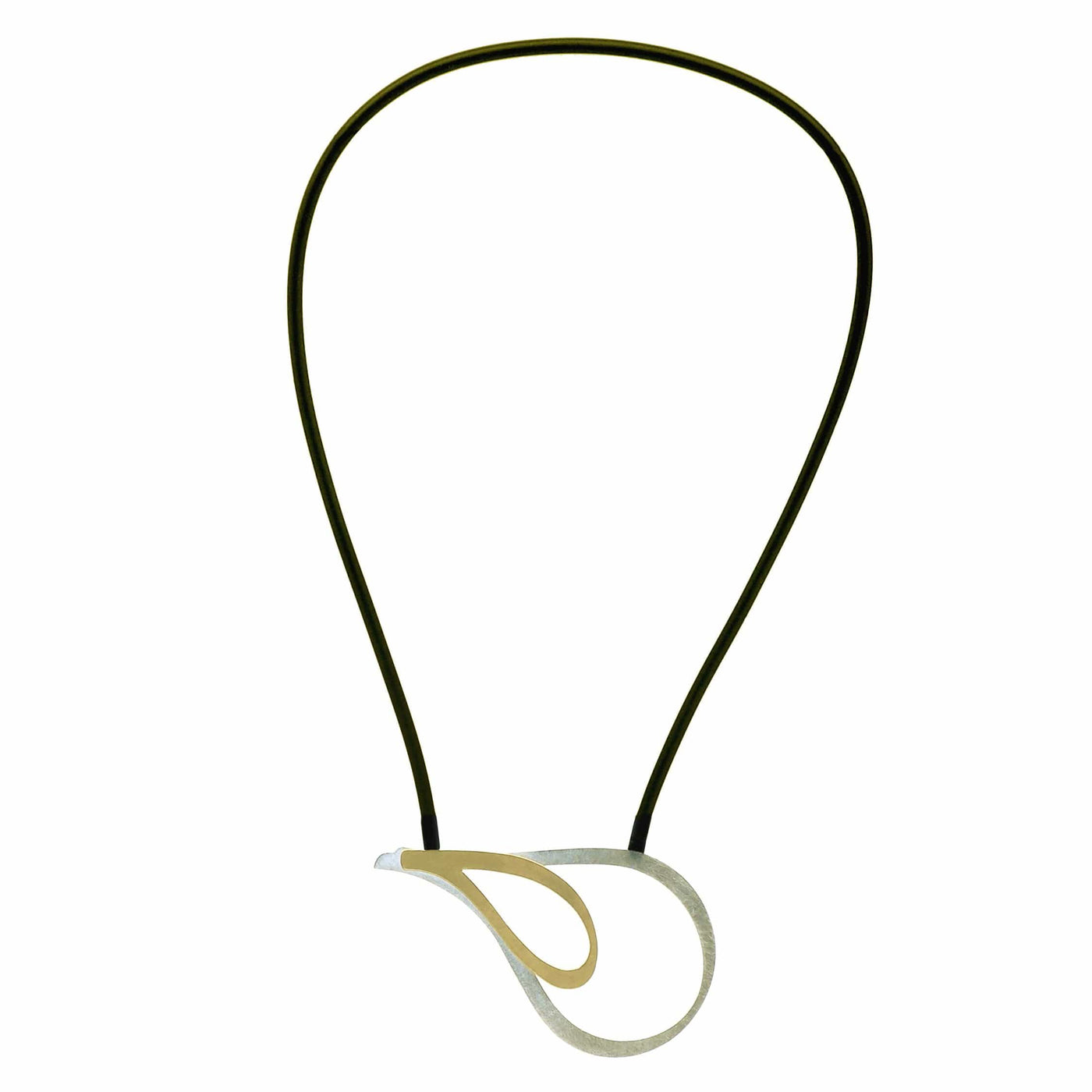 X2 Twist Necklace - Gold/ Black - inSync design