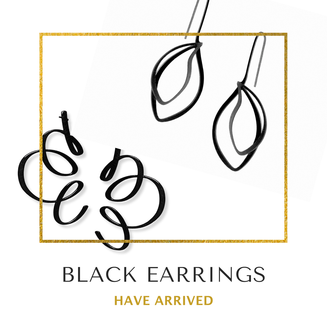 Black Matt Earrings
