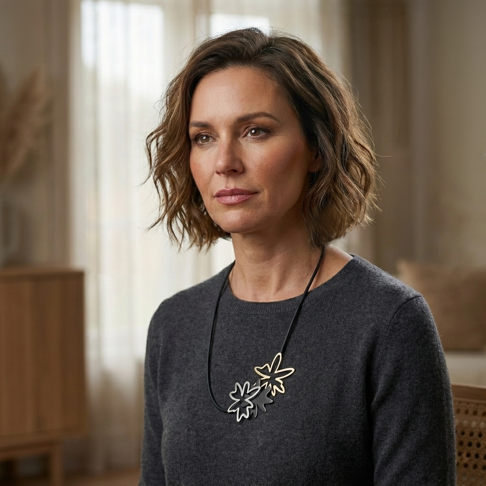 X2 Glow Necklace - Raw/Black/Gold - inSync design