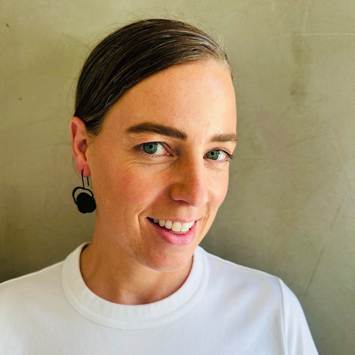 Flip Earrings - Raw Stainless Steel - inSync design