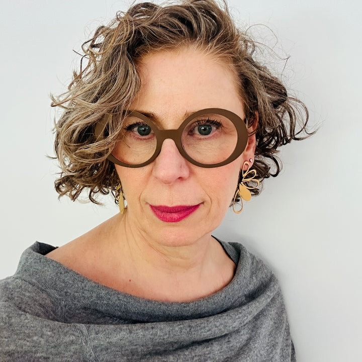 Florish Stud Earrings - 22ct Matt Gold Plate - inSync design