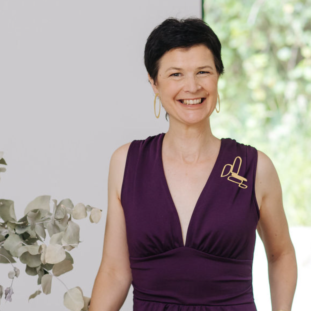 Cotter Brooch - Raw Stainless Steel