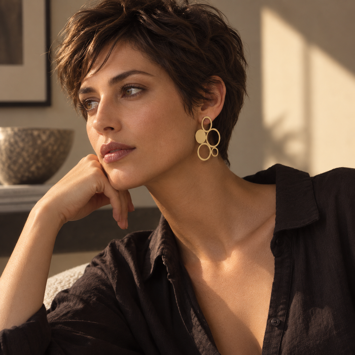 Suds Stud Earrings | Raw Stainless Steel