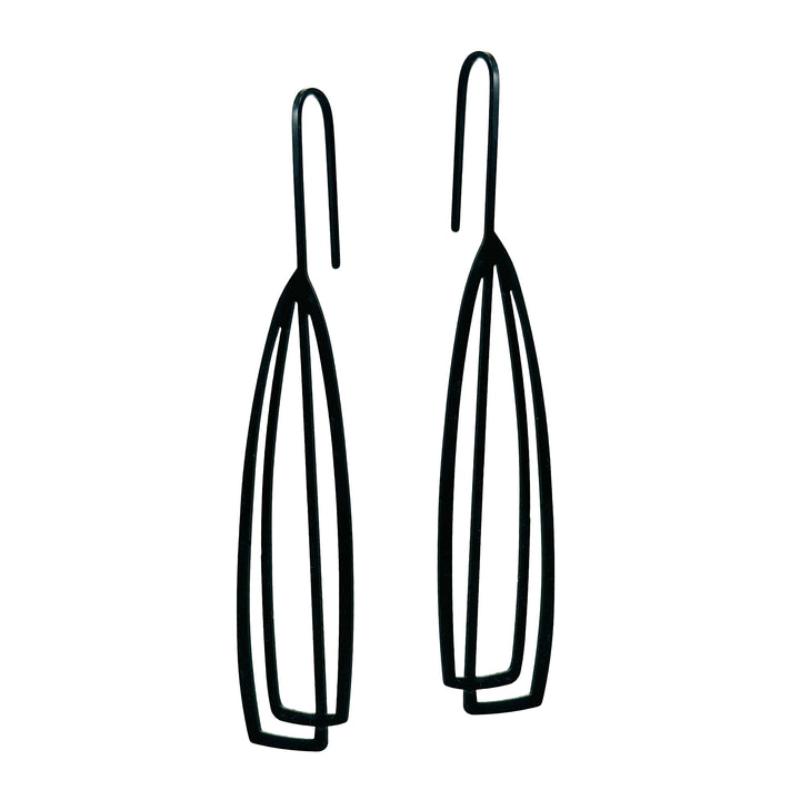 Arch Earrings - 22ct Matt Gold Plate - inSync design