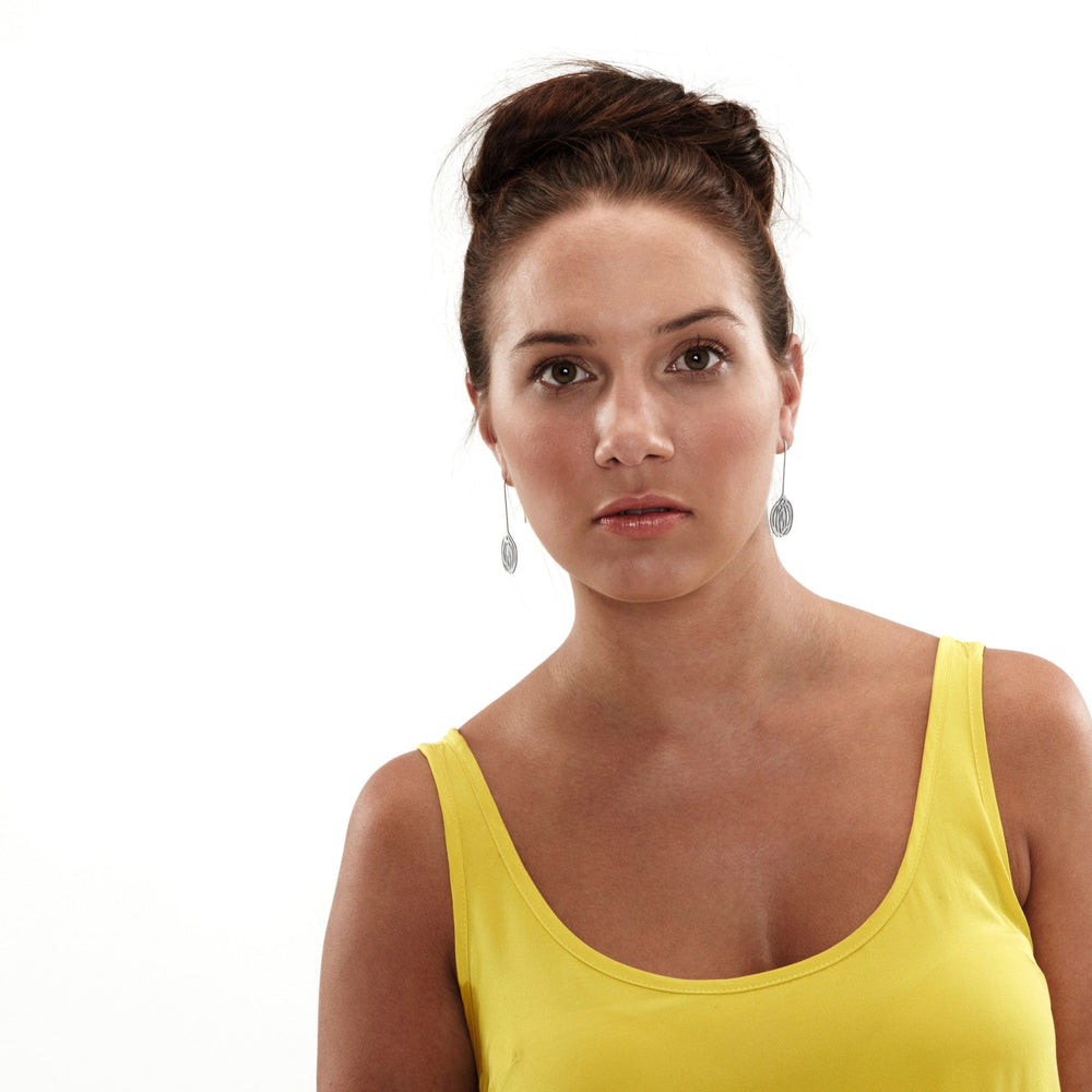 Bulb Earrings - Raw Stainless Steel - inSync design