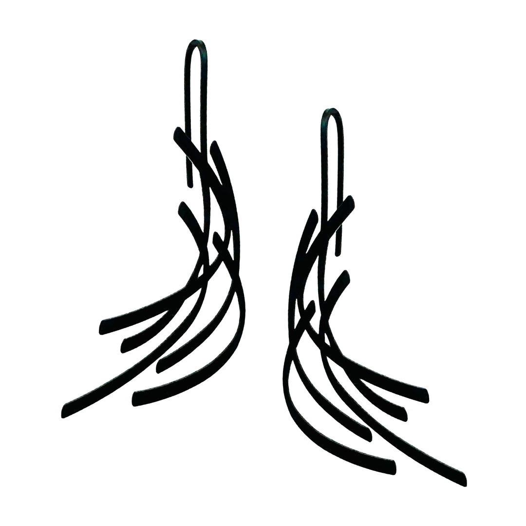 Camber Earrings - 22ct Matt Gold Plate - inSync design