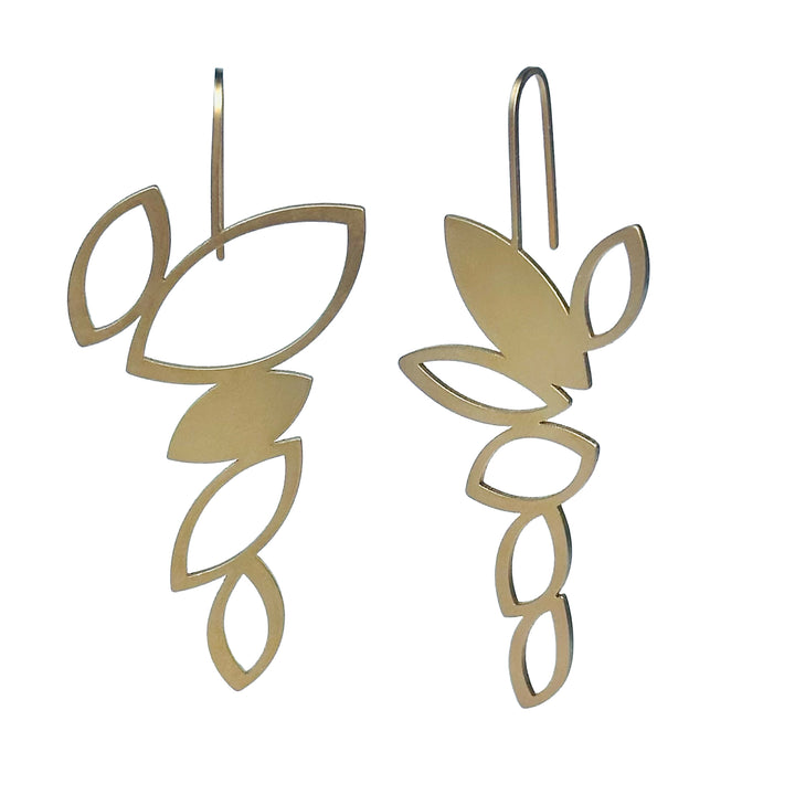 Canopy Earrings | 22ct Matt Gold Plate