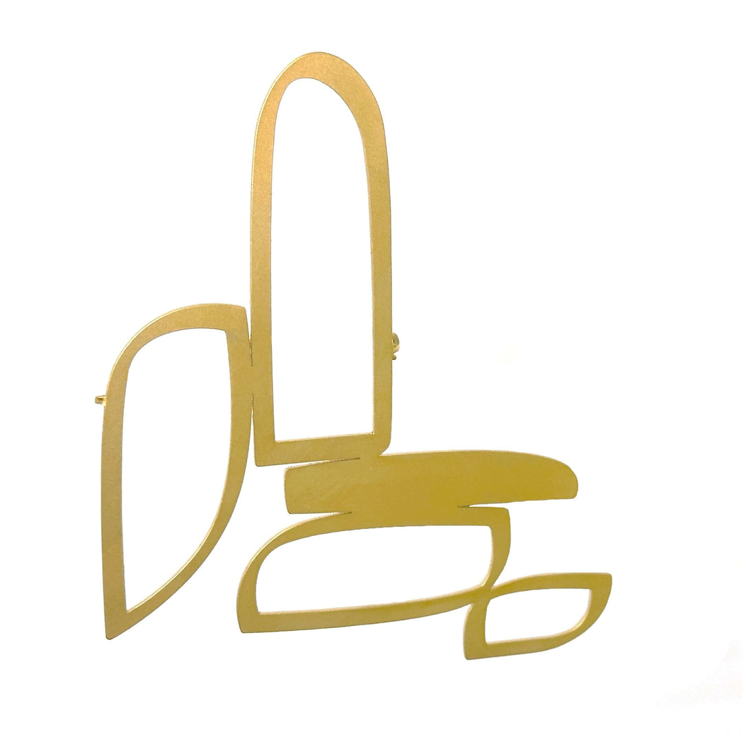 Cotter Brooch - 22ct Gold Plate - inSync design