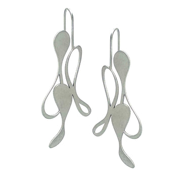 Distil Earrings - Raw Stainless Steel - inSync design