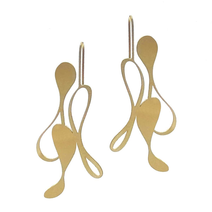 Distil Earrings - Raw Stainless Steel - inSync design