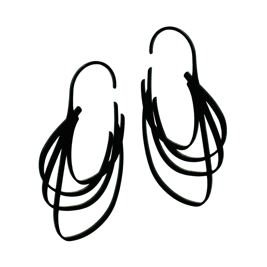 Echo Hoop Earrings - 22ct Gold Plate - inSync design