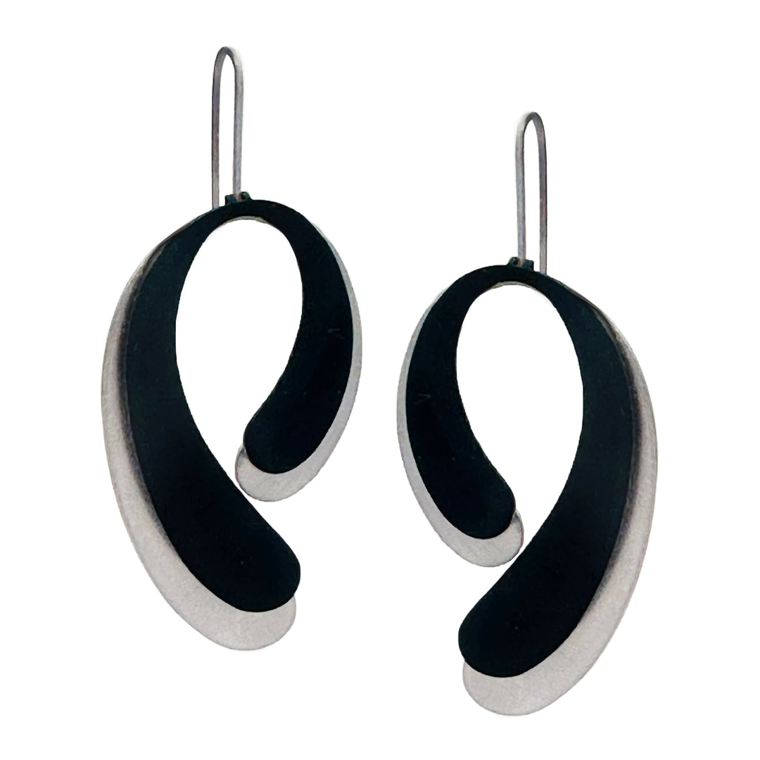 TESTING VERSION OF : X2 Eclipse Earrings - Raw/ Gold/ Black - inSync design