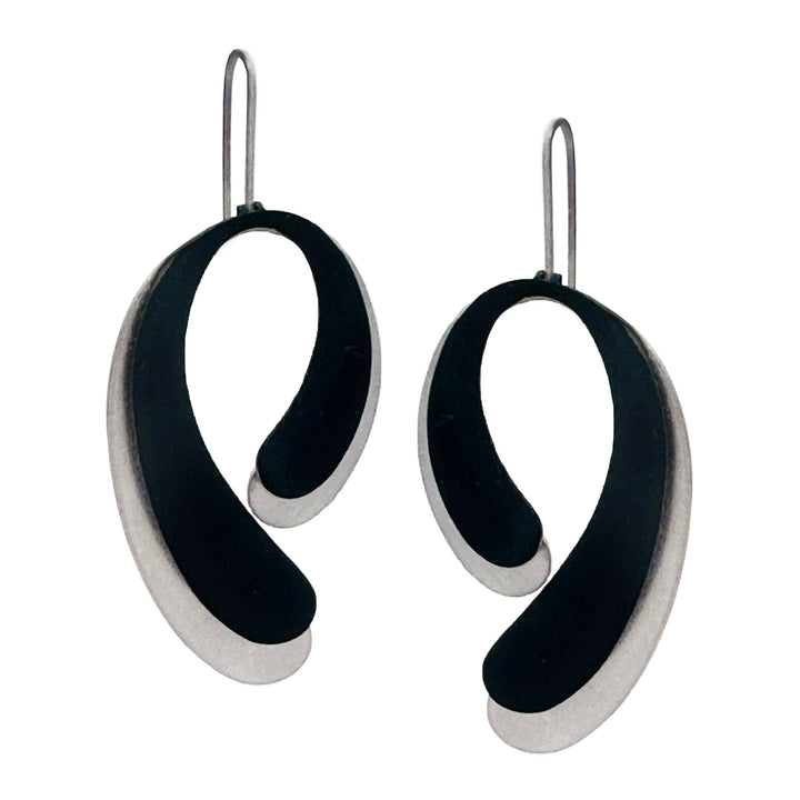 TESTING VERSION OF : X2 Eclipse Earrings - Raw/ Gold/ Black - inSync design
