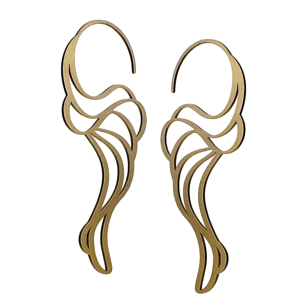 Fay Hoop Earrings - 22ct Gold Plate - inSync design