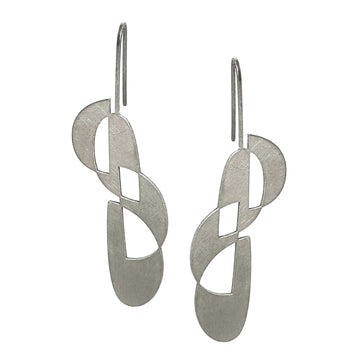 Formation Earrings - Raw Stainless Steel - inSync design