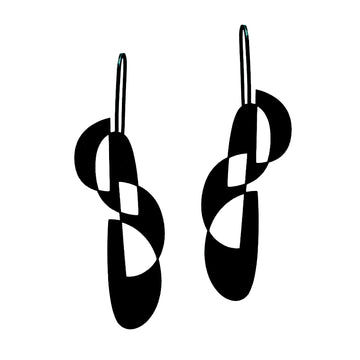Formation Earrings - Raw Stainless Steel - inSync design