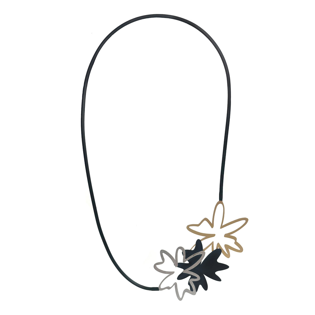 X2 Glow Necklace - Raw/Black/Gold - inSync design