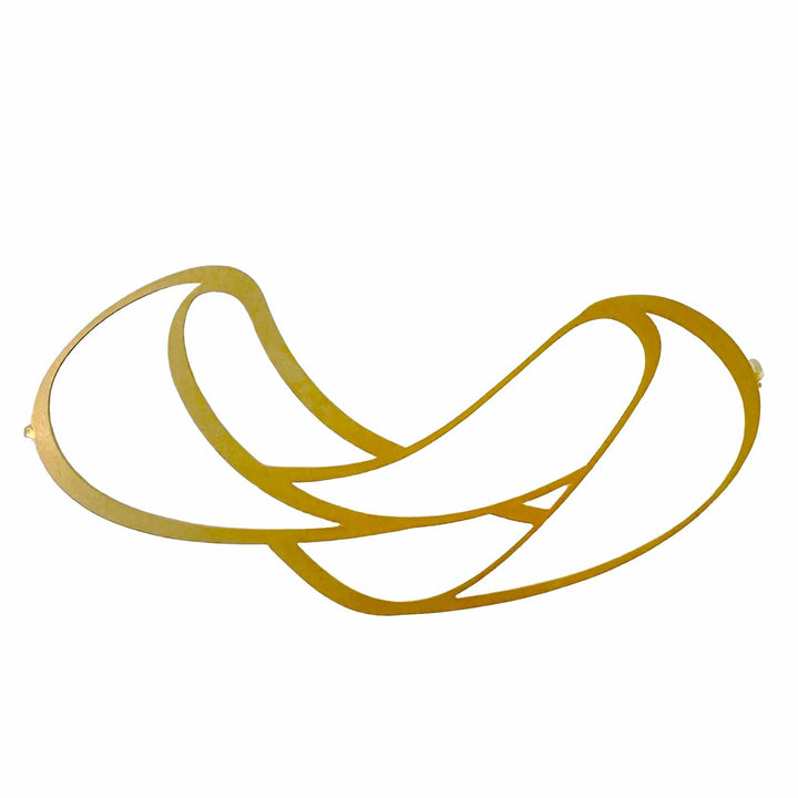 Lap Brooch - Raw Stainless Steel - inSync design