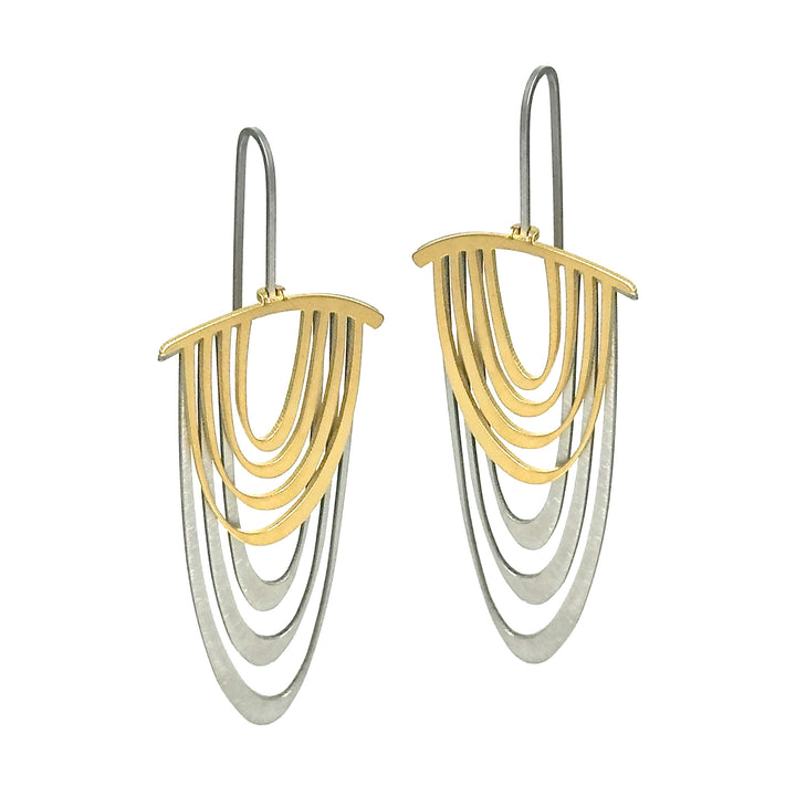X2 Lumina Earrings - Raw/ Gold