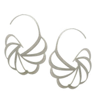 Muster Hoop Earrings - 22ct Matt Gold Plate
