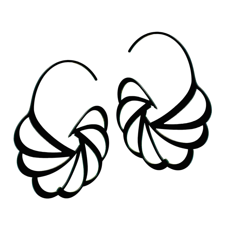 Muster Hoop Earrings - 22ct Matt Gold Plate - Bundle add-on - inSync design