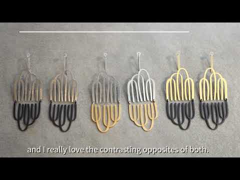 X2 Range Earrings - Raw/ Black - inSync design