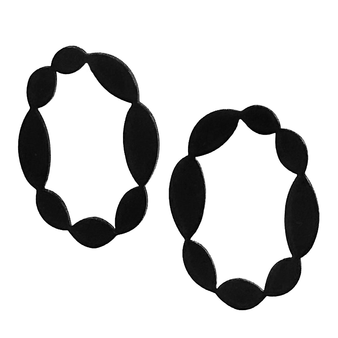 Pulse Stud Earrings | 22ct Matt Gold Plate