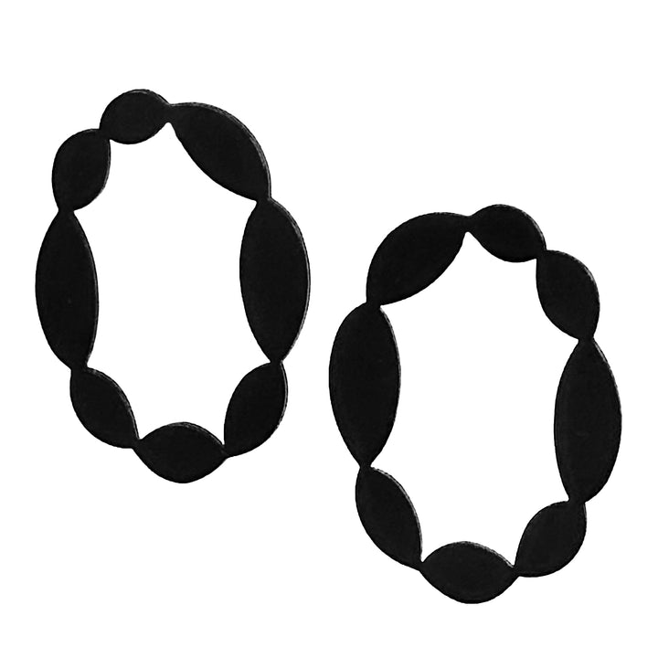 Pulse Stud Earrings | 22ct Matt Gold Plate