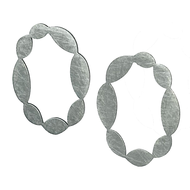 Pulse Stud Earrings | 22ct Matt Gold Plate