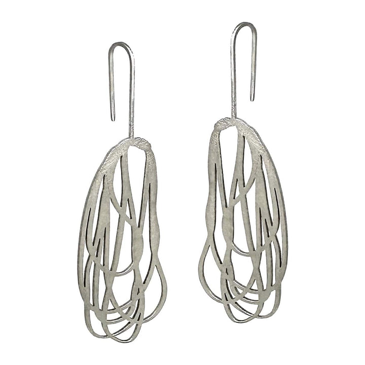 Rope Earring - Raw Stainless Steel - inSync design