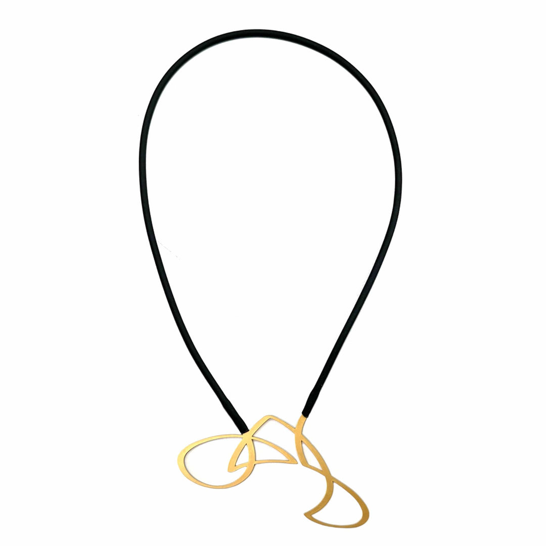 Scoop Necklace - 22ct Matt Gold Plate - inSync design
