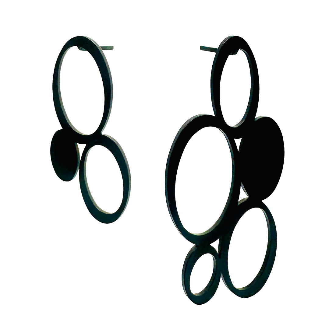 Suds Stud Earrings - 22ct Matt Gold Plate - inSync design