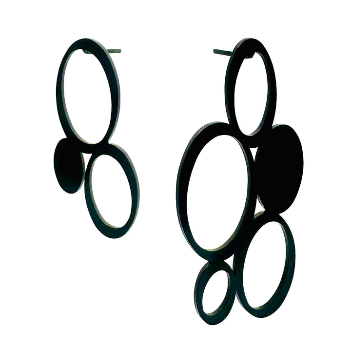 Suds Stud Earrings - 22ct Matt Gold Plate - inSync design