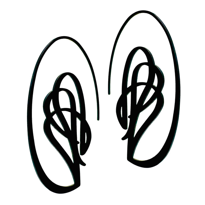 Swag Hoop Earrings - 22ct Matt Gold Plate - inSync design