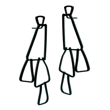 Swing Stud Earrings - Raw Stainless Steel - Bundle add-on - inSync design