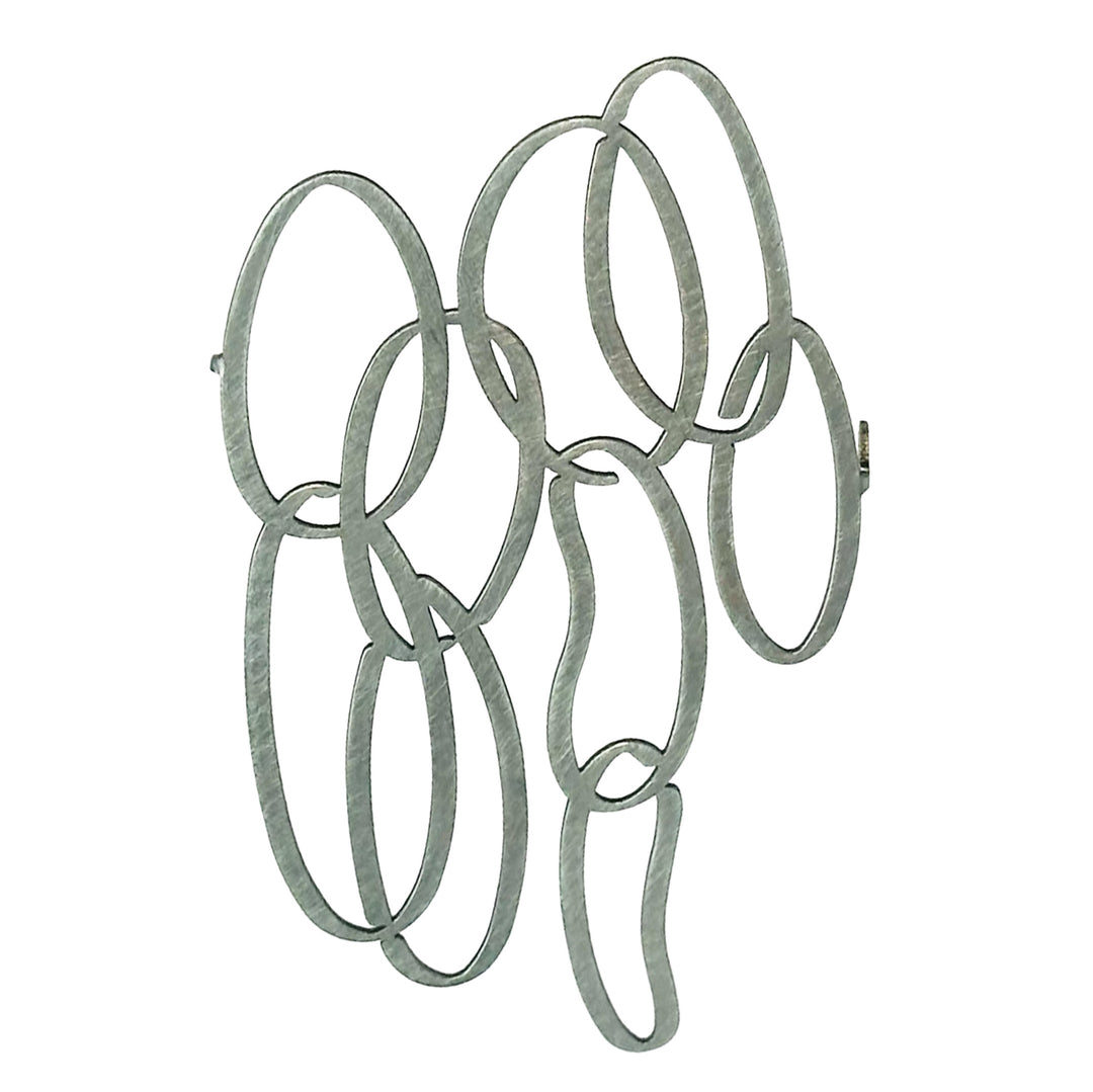 Tether Brooch - 22ct Matt Gold Plate - inSync design