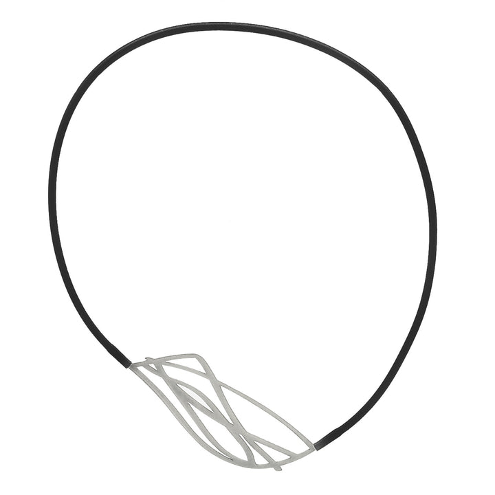 Twigs Necklace - Raw Stainless Steel