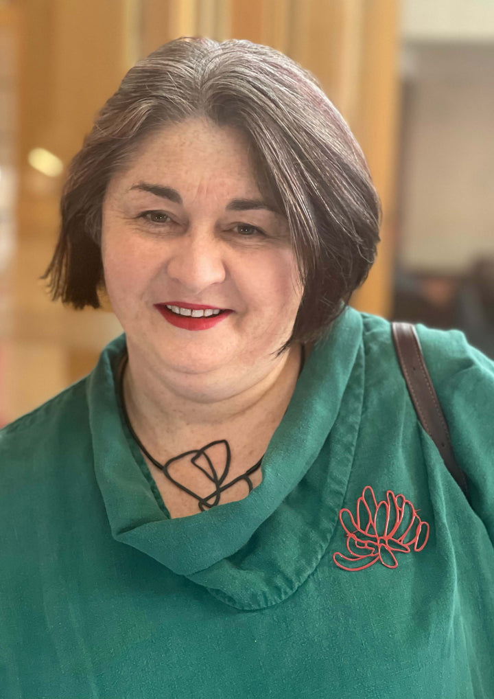 Waratah Brooch - 22ct Rose Gold Plate - inSync design