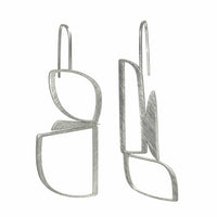 Wedge Earrings - 22ct Matt Gold Plate