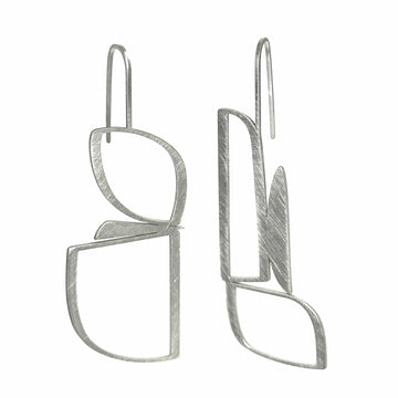 Wedge Earrings - Raw Stainless Steel - Bundle add-on - inSync design