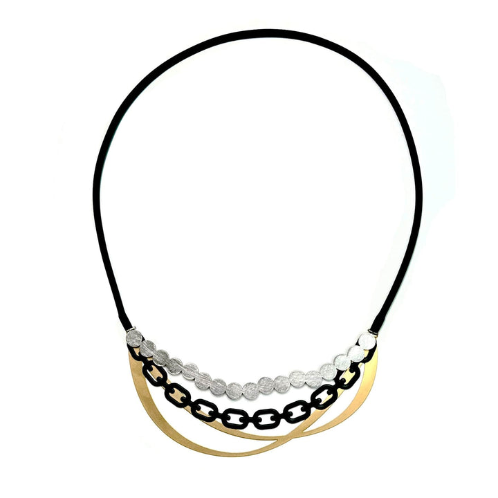 X2 Calibre Necklace - Raw/Black/Gold - inSync design