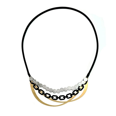 X2 Calibre Necklace - Gold/ Black/ Raw - inSync design