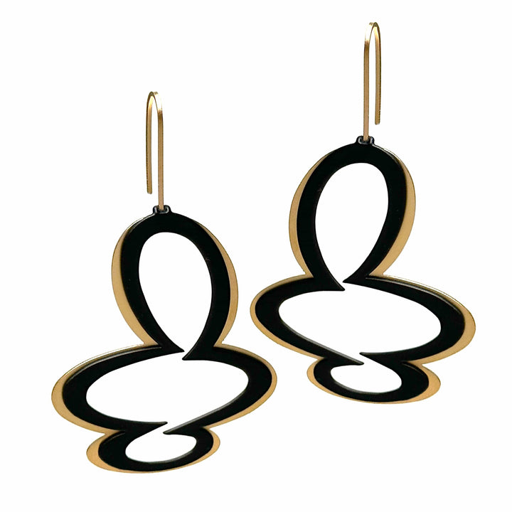 X2 Expand Earrings - Gold/ Black - inSync design