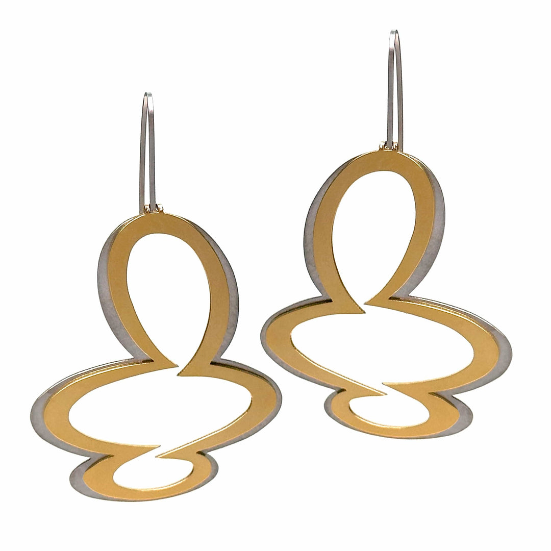 X2 Expand Earrings - Raw/ Black - Bundle add-on - inSync design