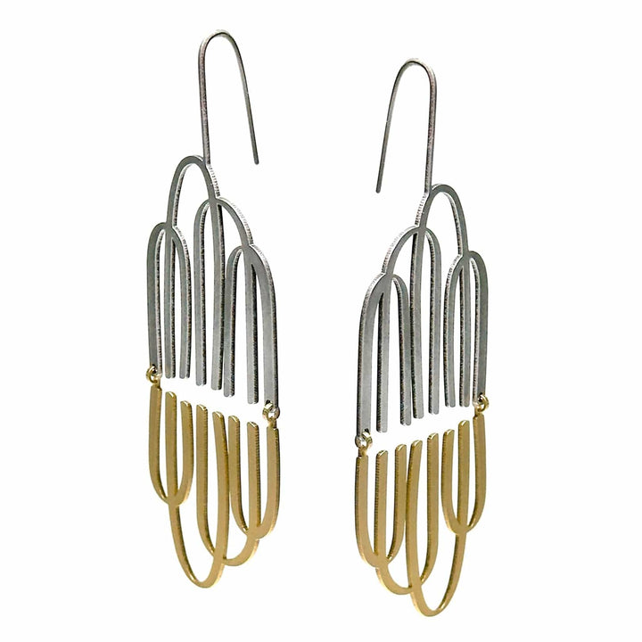 X2 Range Earrings - Raw/ Gold - inSync design