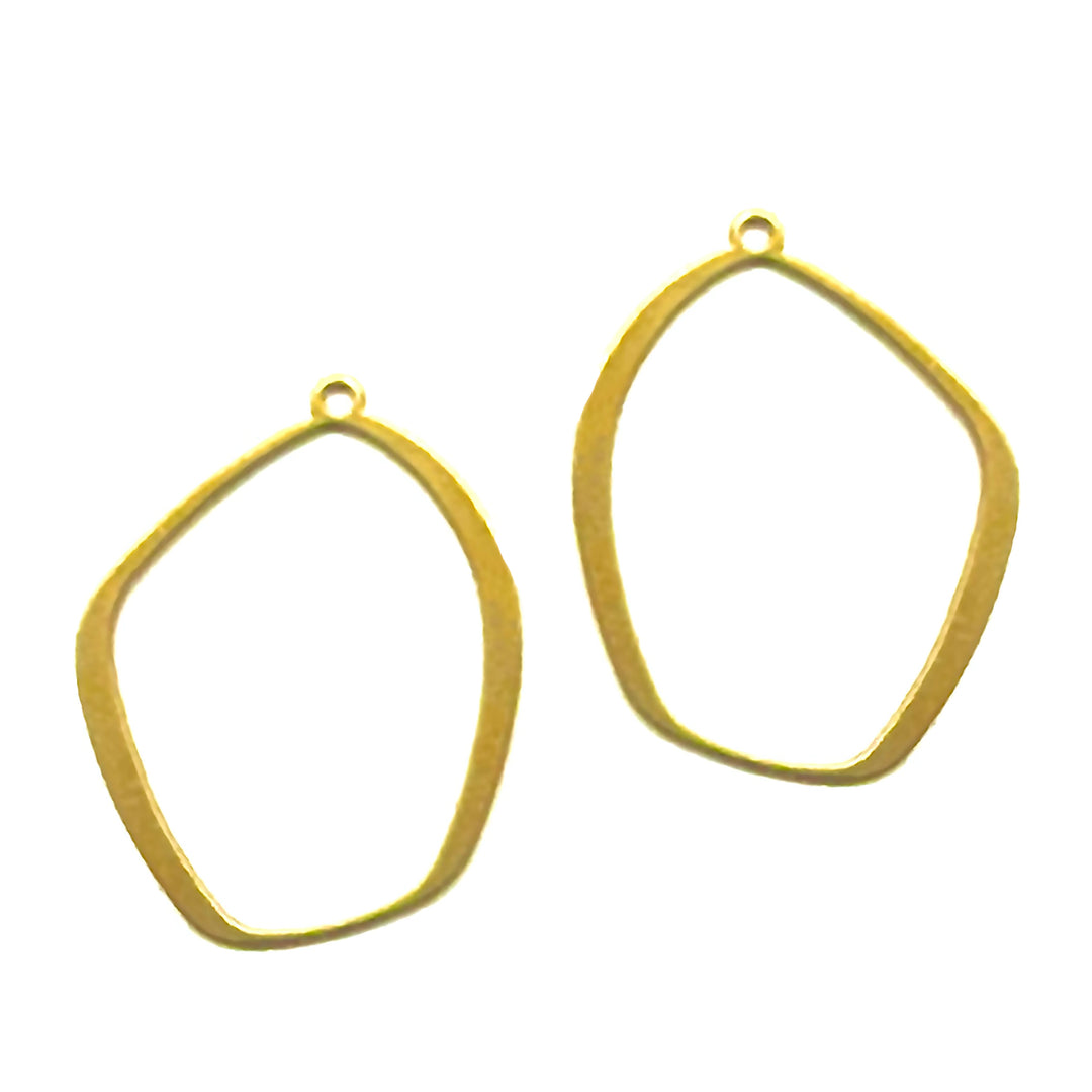 X2 Small Stud Earrings - Additional 2nd Layer - 22ct Matt Gold Plate - inSync design